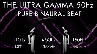 The Ultra Gamma 50hz  1hr Pure Binaural Beat Session at 50Hz Intervals [upl. by Aicirtap408]