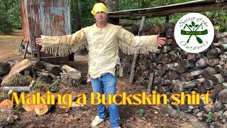 Making a Buckskin shirt [upl. by Notnats]