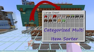 Categorized Multi Item Sorter Showcase Minecraft 119 [upl. by Rhys]