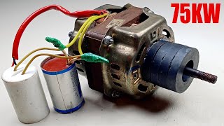 Top07 New idea Self Running 50kw How to make 240V AC Current First Electric Generator [upl. by Audwin]