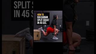 How to Dumbbell Bulgarian Split Squat in 45 Seconds [upl. by Abbotson]