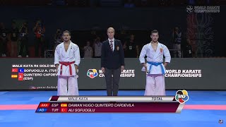 Damian Quintero Capdevila vs Ali Sofuoglu Final Male Kata World Championships Budapest 2023 [upl. by Eninahpets]