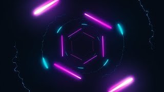 Neon Particle Tunnel  Free audio visualizer template for After Effects [upl. by Ecnarwal]