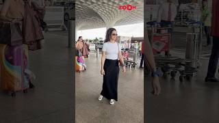 Sanya Malhotra SLAYS with her casual airport look 😎 sanyamalhotra shorts [upl. by Smitt]