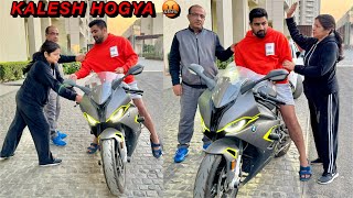 Accident ke 5 month baad BMW S1000rr ki First Ride gone Wrong 😲  Khatarnak Ladai ho gayi 🤬 [upl. by Llirrehs]