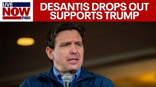 DeSantis drops out endorses Trump days before New Hampshire primary  LiveNOW from FOX [upl. by Ailes]