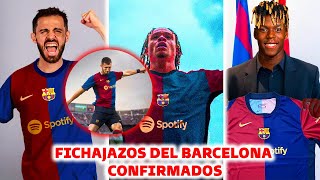 🚨LOCURA NUEVO BARCELONA 20242025  FICHAJES YA CONFIRMADOS PARA LA PROXIMA TEMPORADA [upl. by Schroeder540]