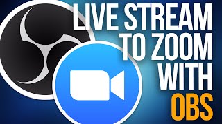 HOW TO LIVE STREAM TO ZOOM WITH OBS  Windows Only [upl. by Ahsat]