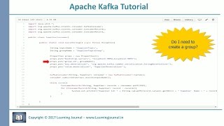 Kafka Tutorial CreatingConsumer [upl. by Ailev]