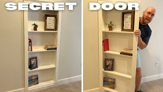 How to Build a Hidden Bookcase Door and Have it Look AMAZING [upl. by Regnig]