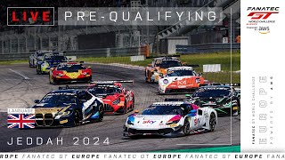 LIVE  PreQualifying  6 Hours of Jeddah  Fanatec GT Europe 2024 English [upl. by Ahsinotna]