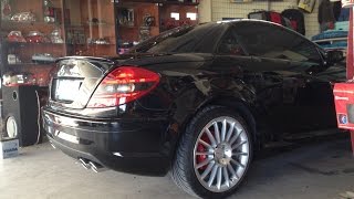 Mercedes  Benz SLK r171 AMG Exhaust sound [upl. by Alrad]