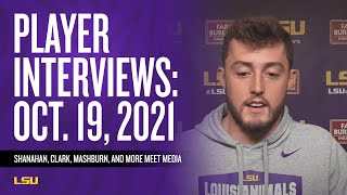 LSU Football Player Interviews  October 19 2021 [upl. by Hgielyk]