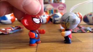 BATTLE How to play Kinder Surprise twistheads spiderman vs thor [upl. by Persis914]