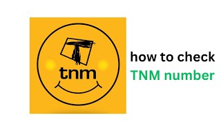 How to check your TNM number step by step [upl. by Nylkcaj138]