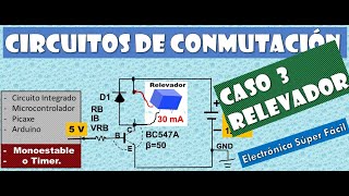 Transistores en circuitos de conmutación V5 Caso 3 Relevador [upl. by Jea]