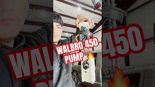 Installing 450 WALBRO Pump 😮‍💨🔥 droppedtrucks cammed turbo walbro [upl. by Shiri]