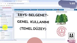 EBYS  BELGENET GENEL KULLANIMI TEMEL DÜZEY [upl. by Kory]