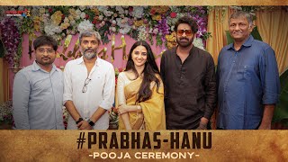 PrabhasHanu Pooja Ceremony  Prabhas  Hanu Raghavapudi  Imanvi  Vishal Chandrashekhar  MMM [upl. by Assert]