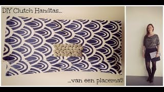 DIY Clutch van een placemat [upl. by Thatcher]