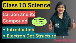 Class 10  Carbon and its compound  Chapter 4  Introduction Electron Dot Structure [upl. by Nrubyar127]