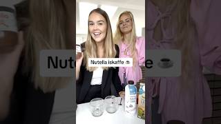 Lækreste Nutella iskaffe  Skal prøves 🤤☕️julieelgaard [upl. by Ardnuasal]