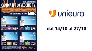 Volantino Unieuro IT dal 14 al 27 ottobre 2024 [upl. by Yenaffit350]