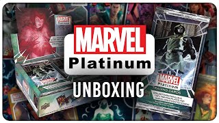 Marvel Platinum Unboxing  Marvel Cards [upl. by Amikahs]