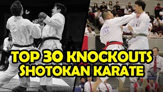 Top 30 Best Shotokan Karate Knockouts [upl. by Alleynad684]