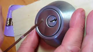 Picked Open Using Bobby Pins Hair Clips MOUNTAIN Security 5Pin Deadbolt Lock [upl. by Kronfeld]