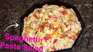 How to Make Spaghetti Pasta Salad [upl. by Neely689]