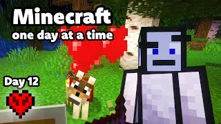 Minecraft  One Day At A Time Day 12  More Villager Work [upl. by Ahsienod]