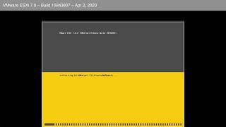 VMware ESXi 70 Install [upl. by Schofield452]