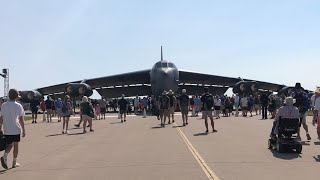 Active Military arrivals at EAA Airventure Oshkosh 2024 B52 A10 and More osh24 airventure [upl. by Sweatt497]