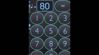 Tempo Percentage Slider  quotPolyNome  The Ultimate Metronome for iOSquot polynomeApp [upl. by Dobson]