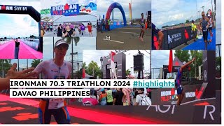 IRONMAN 703 TRIATHLON 2024 highlights  DAVAO PHILIPPINES [upl. by Hctim]