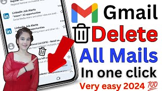 How to delete all mails in one click  Delete All Email in Gmail At once  Delete mails in Gmail [upl. by Kristan]