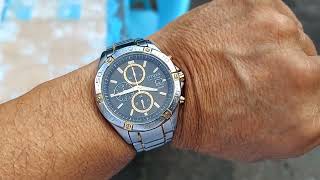 CITIZEN ECODRIVE GN4WS Mens Chronograph Wristwatch  REVIEW [upl. by Enaitsirk908]