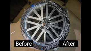 How to paint your wheels  DIY the PROPER way  DG Custom CLT [upl. by Esinyt425]