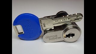 L135 Dorma Kaba Gemini Plus Euro Cylinder Lock  pick and gut [upl. by Janeen]