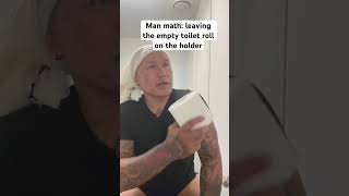 Ladies does your man leave the empty toilet roll on the holder funny ytshorts comedy shorts [upl. by Nosydam641]