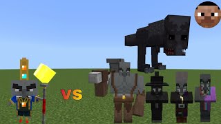 Arch Illager vs Illage and Spillage Bosses  Minecraft Java  Mob Battle [upl. by Akcirahs585]