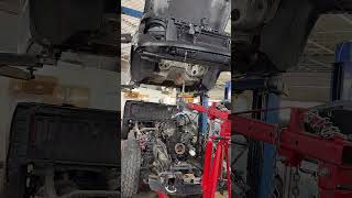 Ford F150 part 2 engine removal [upl. by Yeltnarb]