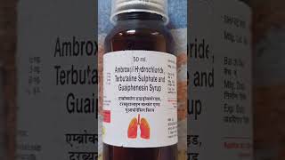 Ambroxol Hydrochloride Terbutaline Sulphate and Guaiphenesin Syrup Uses in Hindi [upl. by Juliano]