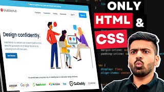 Build This Complete Modern Website Using Only HTML And CSS in One Video 🔥 [upl. by Eidson]