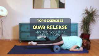 Osgood Schlatter Exercise  Quad Roll   Exercise for knee pain [upl. by Asenab]