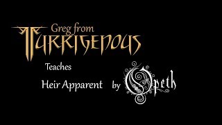 Riff by Riff Heir Apparent by Opeth [upl. by Carlstrom]