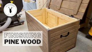 How to finish PINE wood furniture FAST No SMELL  DIY woodworking [upl. by Deys]