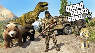 Chasser des animaux SECRETS sur GTA 5 [upl. by Olemrac]