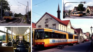 Karlsruhe Trams 3  Interurban Light Rail TramTrains on Line A [upl. by Lyj]